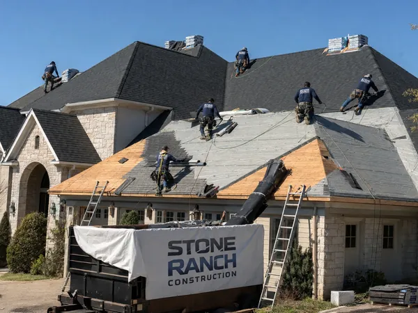 Stone Ranch Construction roofing crew at work — serving Poway